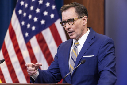 El portavoz del Departamento de Defensa de EE.UU., John Kirby, en una fotografía de archivo.