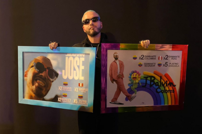 J Balvin en el backstage del festival Estéreo Picnic.
