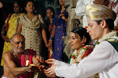 ARCHIVO - Una boda en la India. Los casamientos entre personas de religiones diferentes encuentran muchos obstáculos en ese país. Foto: Soeren Stache/dpa ag-periodistas