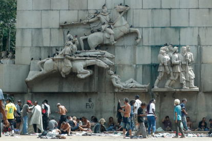En este lugar hay personas sin techo y ahora acuden también los drogodependientes.