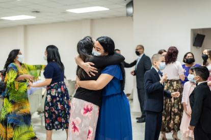 Reunión.- La primera reunión de la congregación Juan Tanca Marengo después de dos años de verse solo virtualmente.
