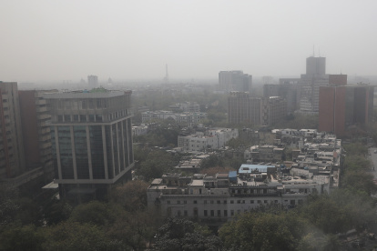 Vista aérea de Nueva Delhi, India, en una fotografía de archivo