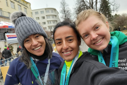 Ordóñez, junto a la mexicana Valeria Ortuño (oro) y la alemana Saskia Feige (plata).