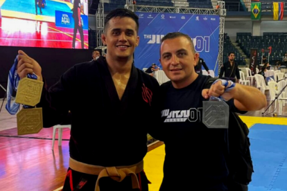 Adrián es uno de los mejores atletas cinturón café del Ecuador.