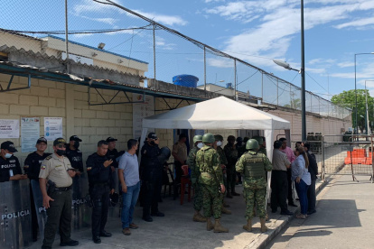 La Policía Nacional activó los protocolos de seguridad, en conjunto con personal de las Fuerzas Armadas