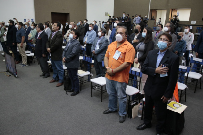 Encuentro. Delegados de los partidos se volvieron a reunir de forma presencial luego de meses de pandemia.