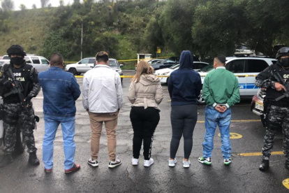 Foto de las personas detenidas.