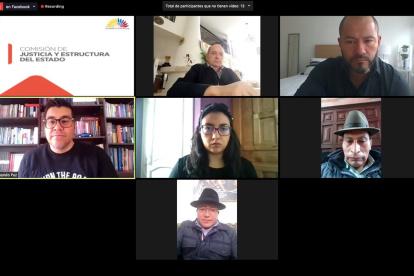 La Comisión de Justicia sesionó la mañana de hoy, 9 de abril de 2022, de manera virtual.