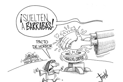 Las leguleyadas a favor de políticos corruptos.