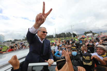 Cotopaxi. Jorge Glas se mostró lleno de vigor a su salida de la cárcel en donde cumplía sentencias por corrupción.