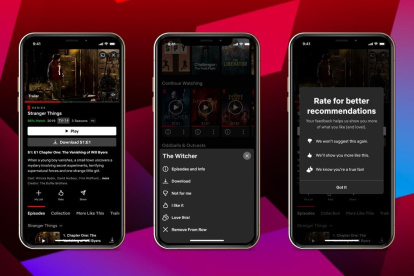 Netflix incorpora un nuevo botón de valoraciones.
