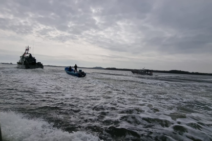 Control. Una lancha que transportaba la sustancia ilícita fue capturada por guardacostas de la Armada