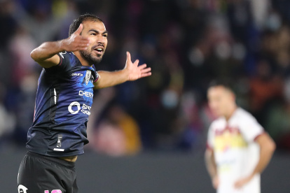 Junior Sornoza, de Independiente del Valle, sumó 14 goles tras su doblete frente al Tolima y está a dos tantos del Pato.