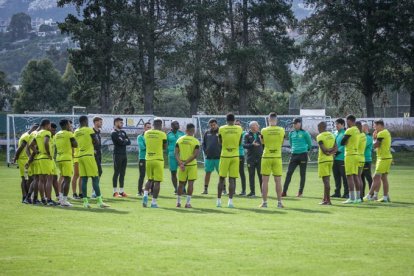 Barcelona se entrenó este sábado 16 de abril de 2022 en el complejo de El Nacional en Tumbaco.