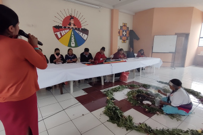 El Consejo Ampliado de la Conaie sesionó el pasado 12 de abril en Quito.