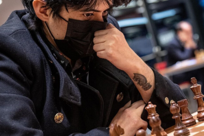 La ecuatoriana Carla Heredia durante el mundial de partidas rápidas de ajedrez