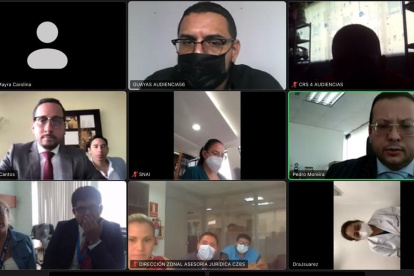 Audiencia. De forma telemática se ejecutaron las diligencias para tramitar los pedidos de habeas corpus de Jr.