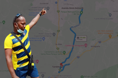 Esta habría sido la ruta que tomaron los secuestradores de Don Naza.