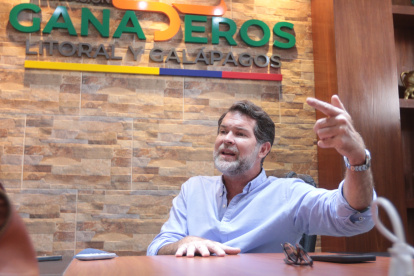 Líder.- El presidente de la Asociación de Ganaderos del Litoral y Galápagos.