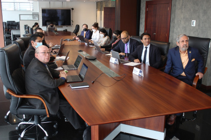 La reunión entre Petrochina y Petroecuador se realizó este 21 de abril de 2022.