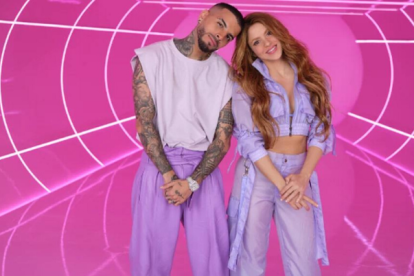 Rauw Alejandro y Shakira en su primera colaboración juntos