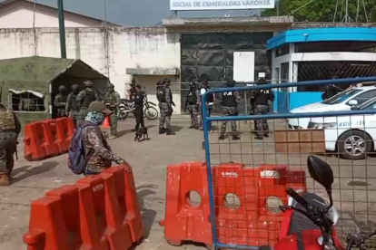 Exteriores del Centro de Privación de Libertad de Esmeraldas.