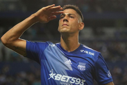 Mauro Quiroga, delantero de Emelec, continúa con su proceso de recuperación.