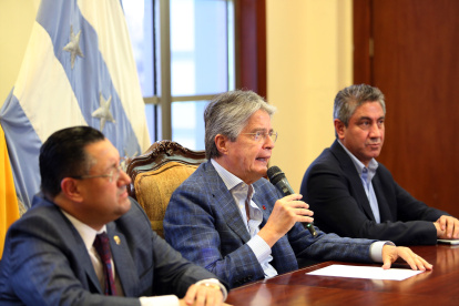 El 24 de abril pasado, Lasso se reunió con las máximas autoridades de la Corte Nacional de Justicia y del Consejo de la Judicatura.