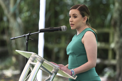 La secretaria de Derechos Humanos de Ecuador, Bernarda Ordóñez