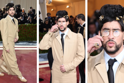 Así lució el "Conejo Malo" en la Met Gala 2022.
