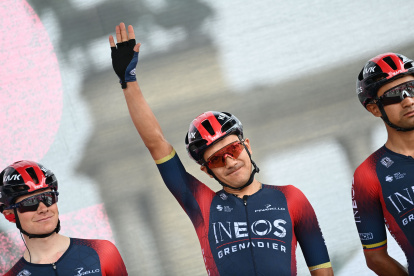 Richard Carapaz evidenció que está fuerte en su búsqueda de ganar su segundo Giro de Italia.