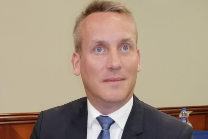 El director del programa comunitario de Asistencia Contra el Crimen Transnacional Organizado (EL PAcCTO), Xavier Cousquer, posa en entrevista con Efe, el 4 de mayo de 2022, en Quito (Ecuador).