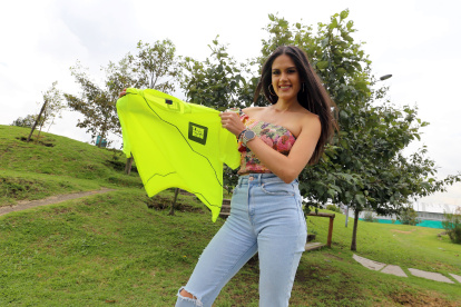 Estefanía Barreno, exreina de San Fransico de Quito, es la organizadora de la competencia atlética.