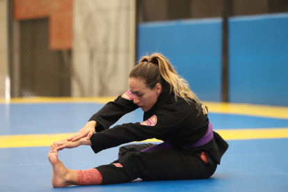 Nicole Loor, de 27 años, es cinta violeta en jiujitsu brasileño.