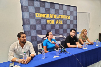 Directivos de la competencia en la rueda de prensa de presentación este viernes 6 de mayo.