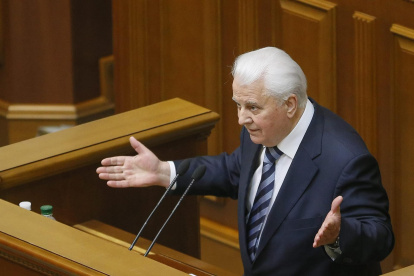 El primer presidente de Ucrania tras su independencia de la URSS Leonid Kravchuk, en una imagen de archivo.