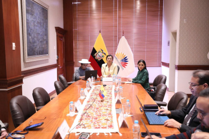 A la cita de este 11 de mayo de 2022 acudió Llori y la vicepresidenta Yeseña Guamaní.