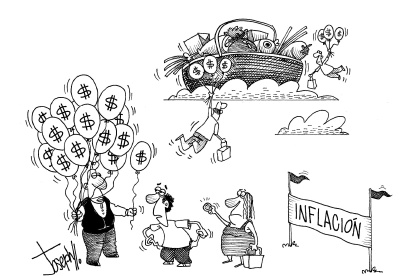 Los precios de los alimentos están por las nubes.