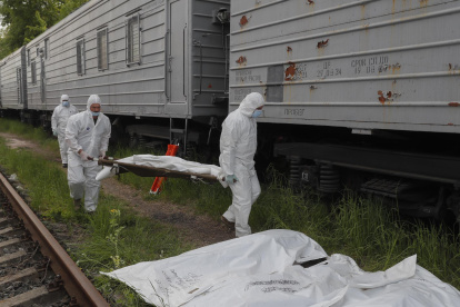 Los rusos llevan intentando cuatro días cruzar ese rio.