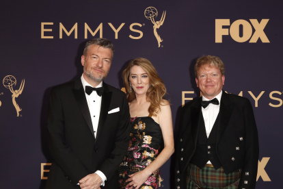 Charlie Brooker, Annabel Jones y Russell McLean, productores de Black Mirror