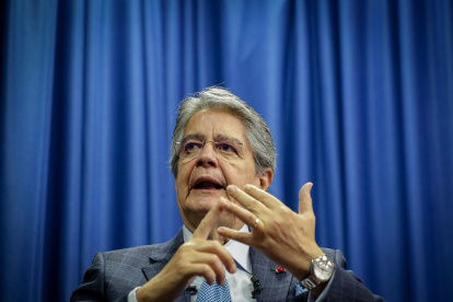 El presidente del Ecuador, Guillermo Lasso Mendoza, en su enlace radial "Encontrémonos por la Ciudadanía".