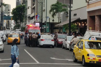 El incidente se produjo en Aguirre y Pichincha, centro de la ciudad.