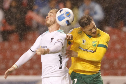 José Quintero abrió el marcador para Liga de Quito en el empate ante Defensa y Justicia de Argentin