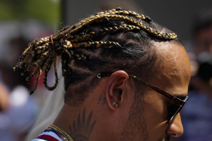 El piloto británico de Mercedes, Lewis Hamilton, en el circuito de Barcelona-Cataluña, en Montmeló (Barcelona), donde ha comenzado el Gran Premio de España de Fórmula Uno.