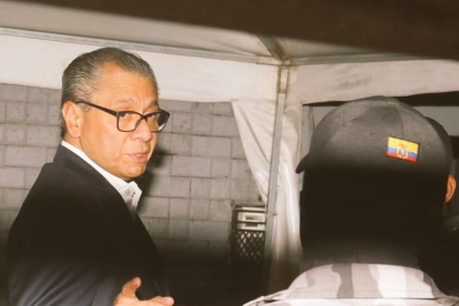 Ingreso. La Policía requisó a Jorge Glas antes de su ingreso a la Cárcel N° 4.