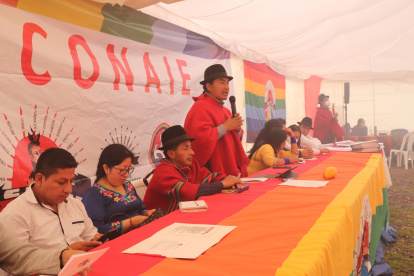 El presidente de la Conaie, Leonidas Iza, señaló que la movilización será en rechazo de las acciones del Gobierno.