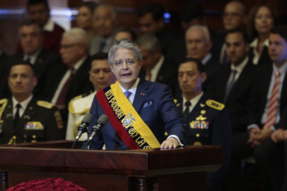 Presidente. Guillermo Lasso eludió la política durante una hora y media.