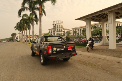 Escenario. En un recorrido, ayer, apenas se vio un par de agentes de la Policía en el sector de Plaza Lagos.