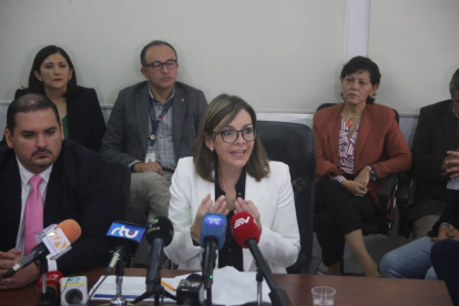 La ministra de Salud, Ximena Garzón, dio a conocer la noticia.
