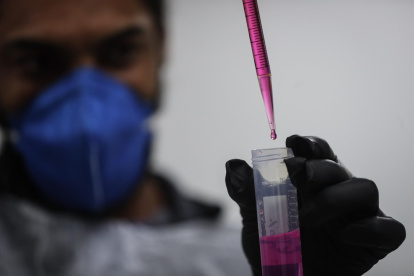 Una muestra de laboratorio en una imagen de archivo